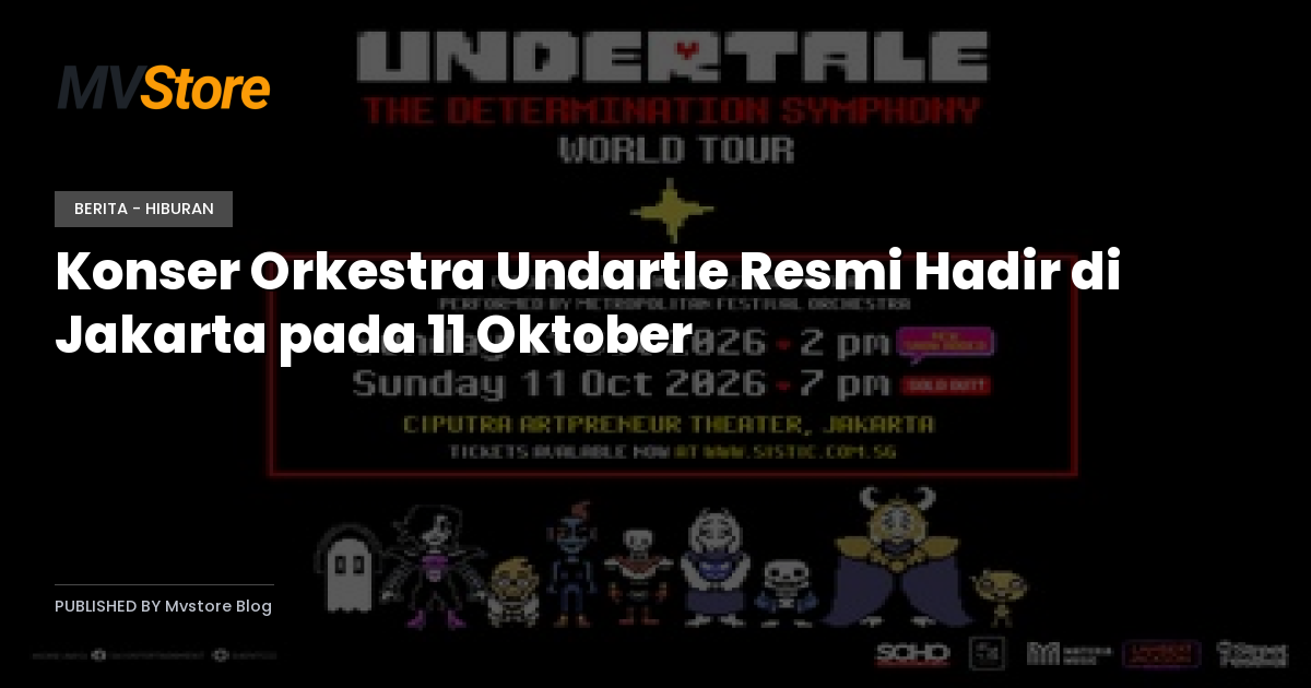 Konser Orkestra Undartle Resmi Hadir di Jakarta pada 11 Oktober