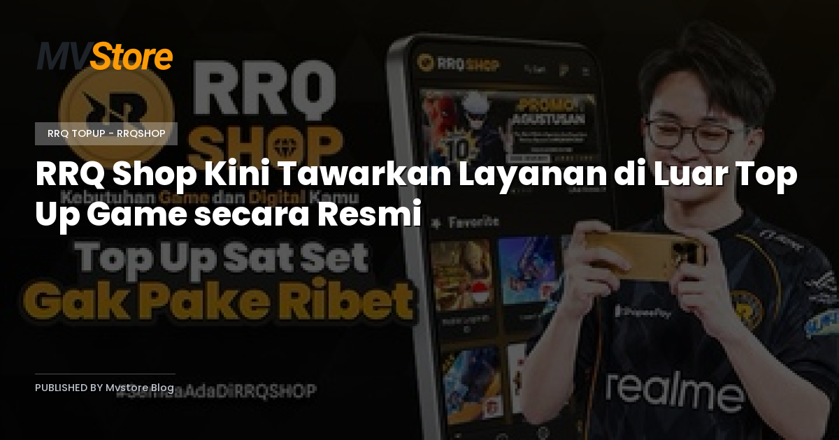 RRQ Shop Kini Tawarkan Layanan di Luar Top Up Game secara Resmi