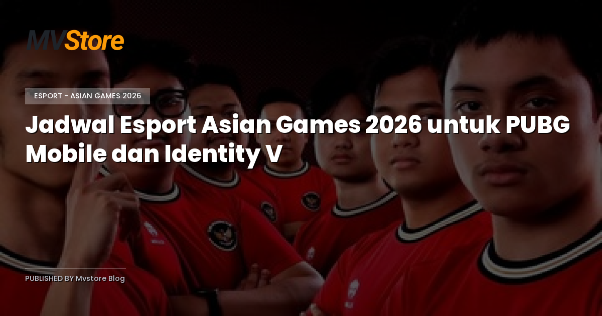 Jadwal Esport Asian Games 2026 untuk PUBG Mobile dan Identity V