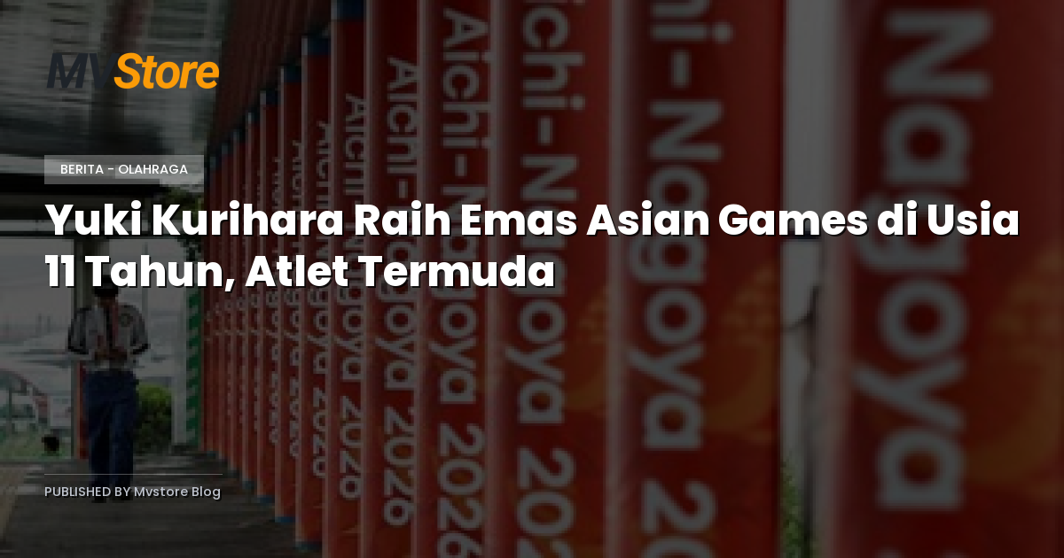 Yuki Kurihara Raih Emas Asian Games di Usia 11 Tahun, Atlet Termuda