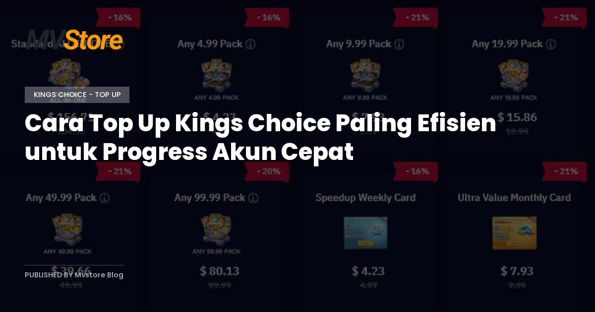 Cara Top Up Kings Choice Paling Efisien untuk Progress Akun Cepat