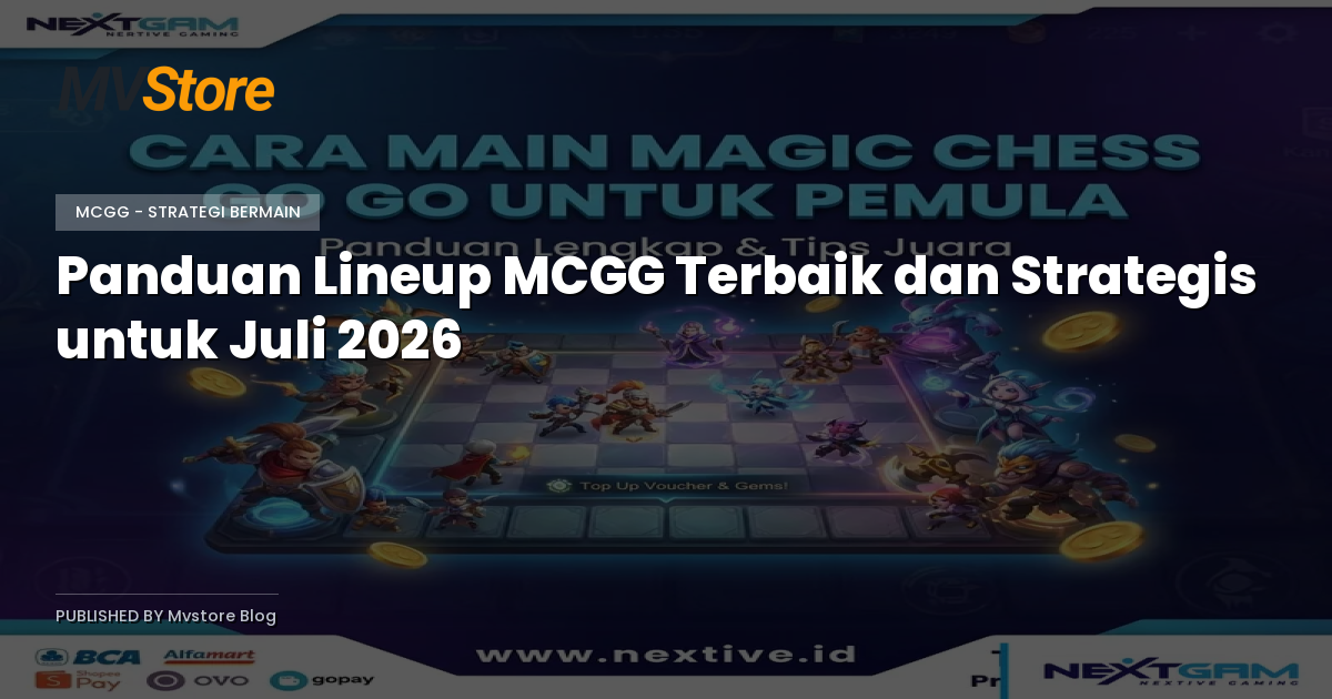 Panduan Lineup MCGG Terbaik dan Strategis untuk Juli 2026