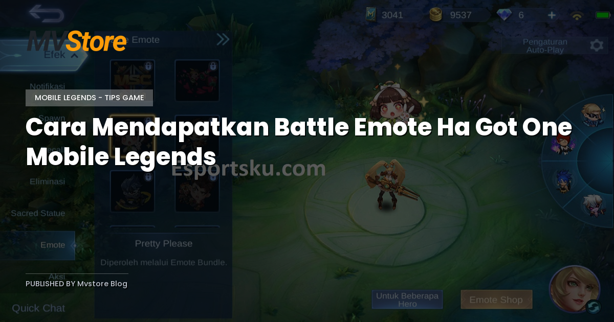 Cara Mendapatkan Battle Emote Ha Got One Mobile Legends