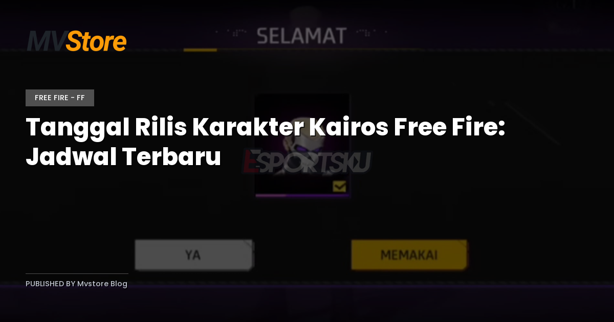 Tanggal Rilis Karakter Kairos Free Fire: Jadwal Terbaru
