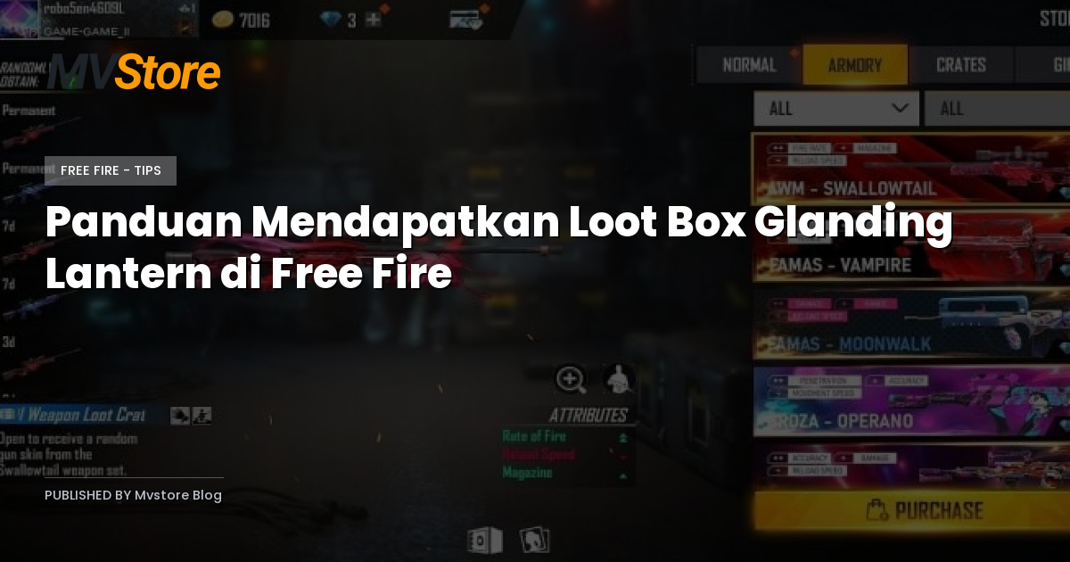 Panduan Mendapatkan Loot Box Glanding Lantern di Free Fire