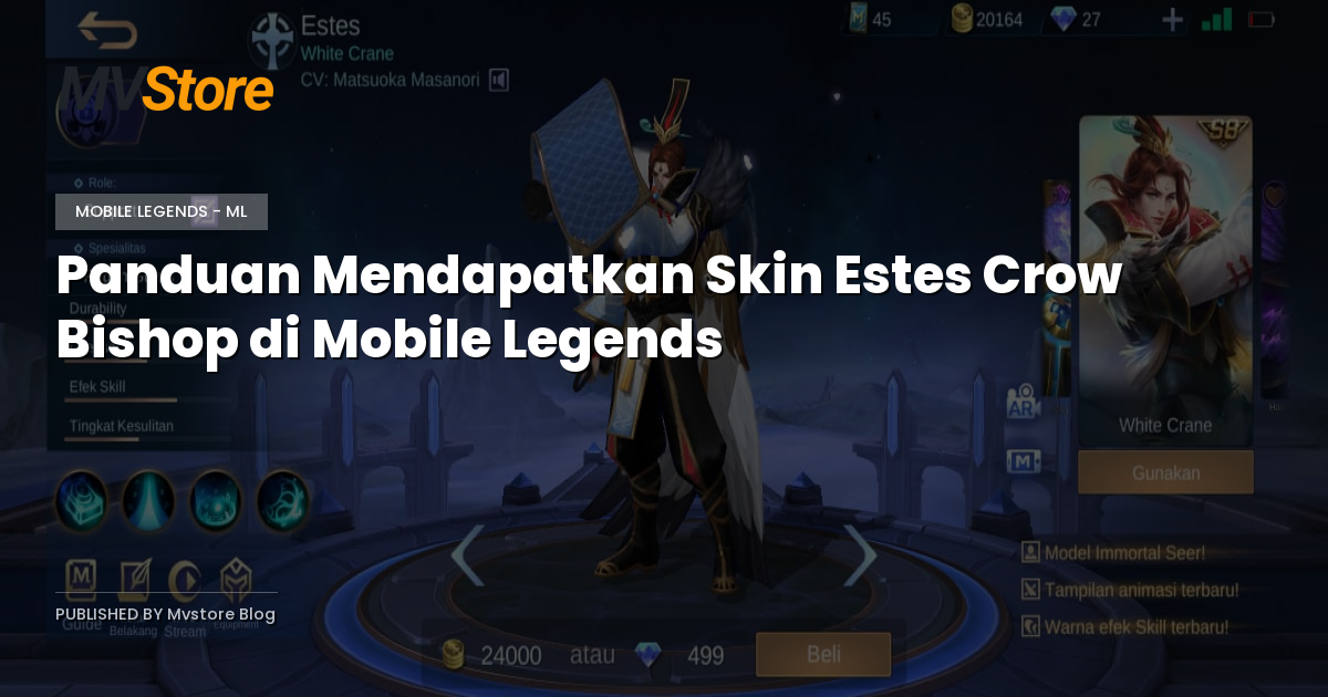 Panduan Mendapatkan Skin Estes Crow Bishop di Mobile Legends