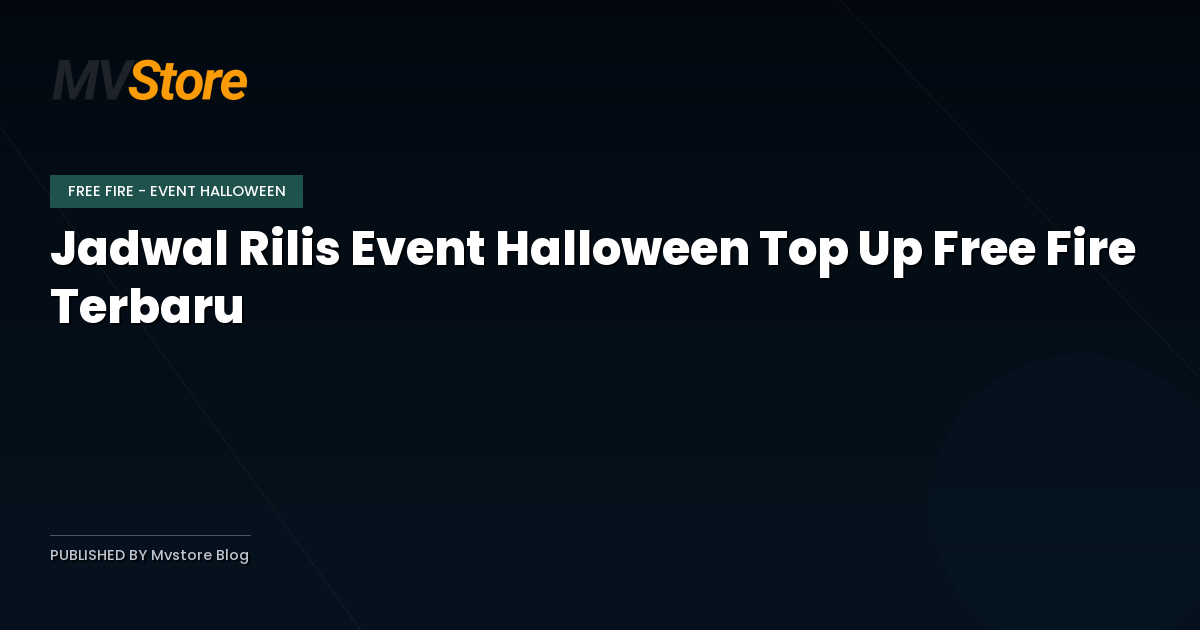 Jadwal Rilis Event Halloween Top Up Free Fire Terbaru