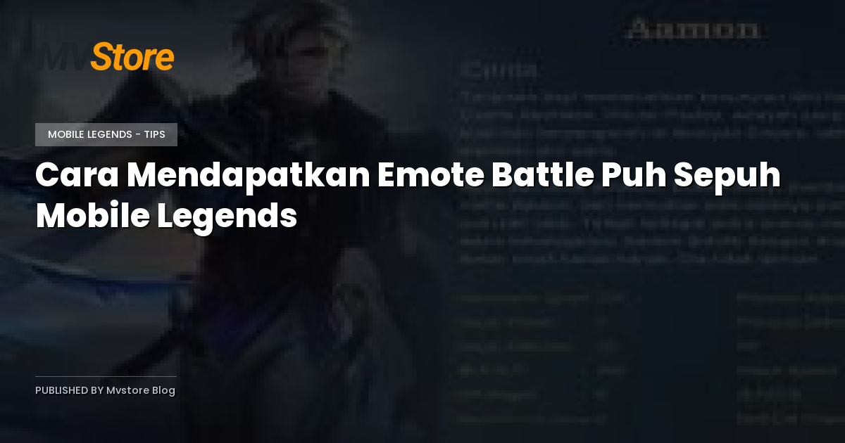 Cara Mendapatkan Emote Battle Puh Sepuh Mobile Legends