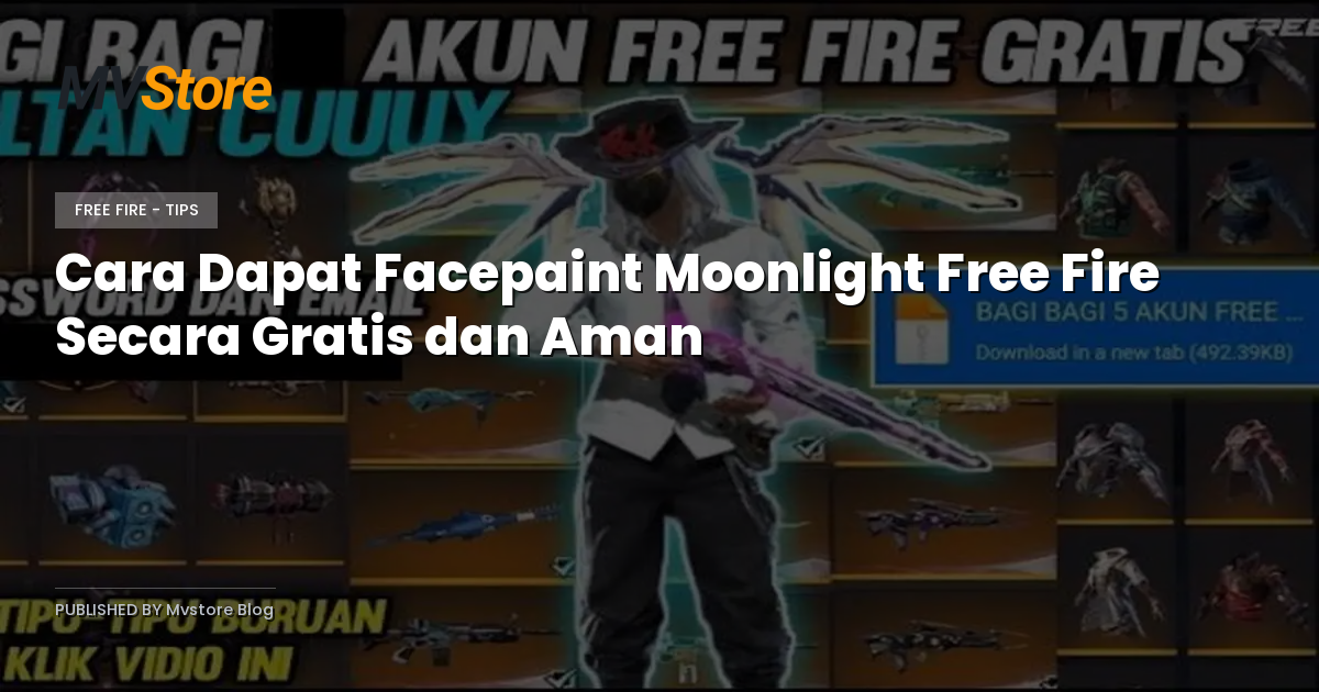 Cara Dapat Facepaint Moonlight Free Fire Secara Gratis dan Aman