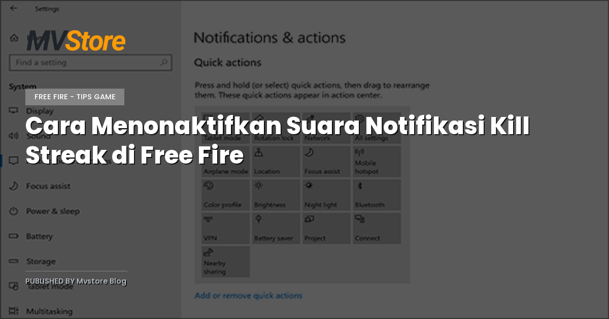 Cara Menonaktifkan Suara Notifikasi Kill Streak di Free Fire