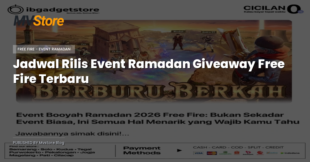 Jadwal Rilis Event Ramadan Giveaway Free Fire Terbaru