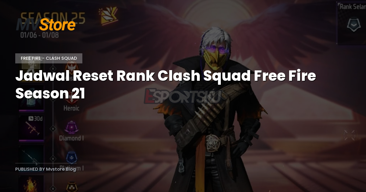 Jadwal Reset Rank Clash Squad Free Fire Season 21