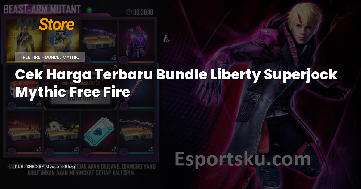 Cek Harga Terbaru Bundle Liberty Superjock Mythic Free Fire