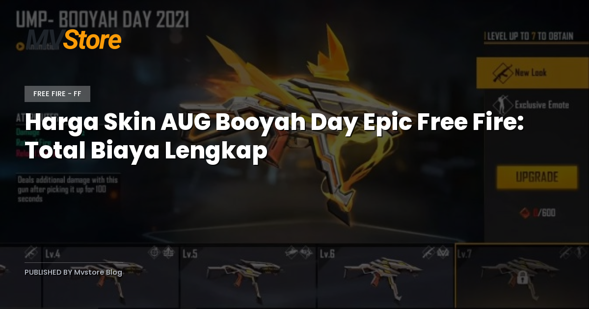 Harga Skin AUG Booyah Day Epic Free Fire: Total Biaya Lengkap