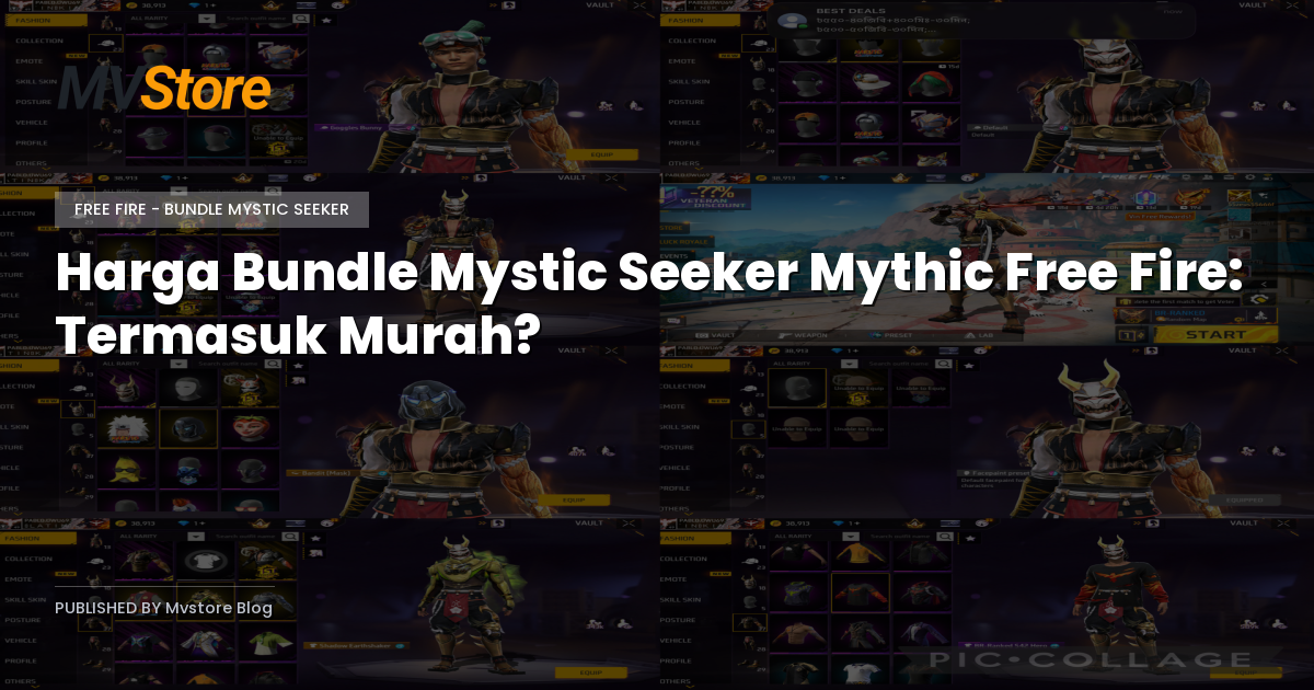 Harga Bundle Mystic Seeker Mythic Free Fire: Termasuk Murah?