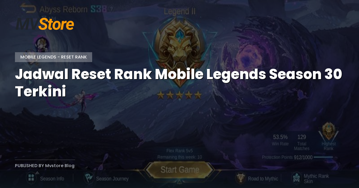 Jadwal Reset Rank Mobile Legends Season 30 Terkini
