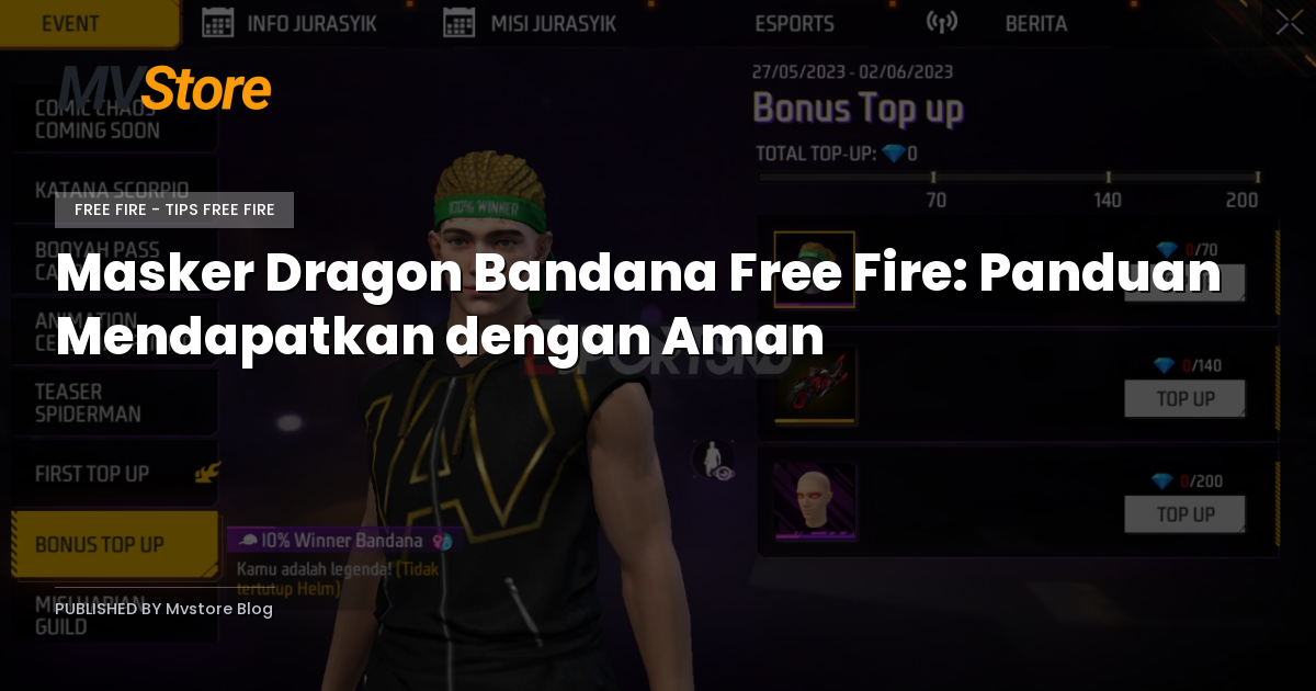 Masker Dragon Bandana Free Fire: Panduan Mendapatkan dengan Aman