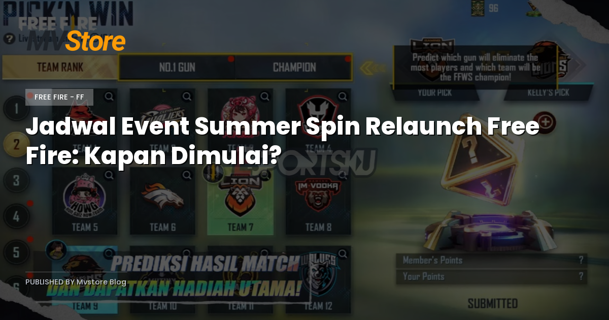 Jadwal Event Summer Spin Relaunch Free Fire: Kapan Dimulai?