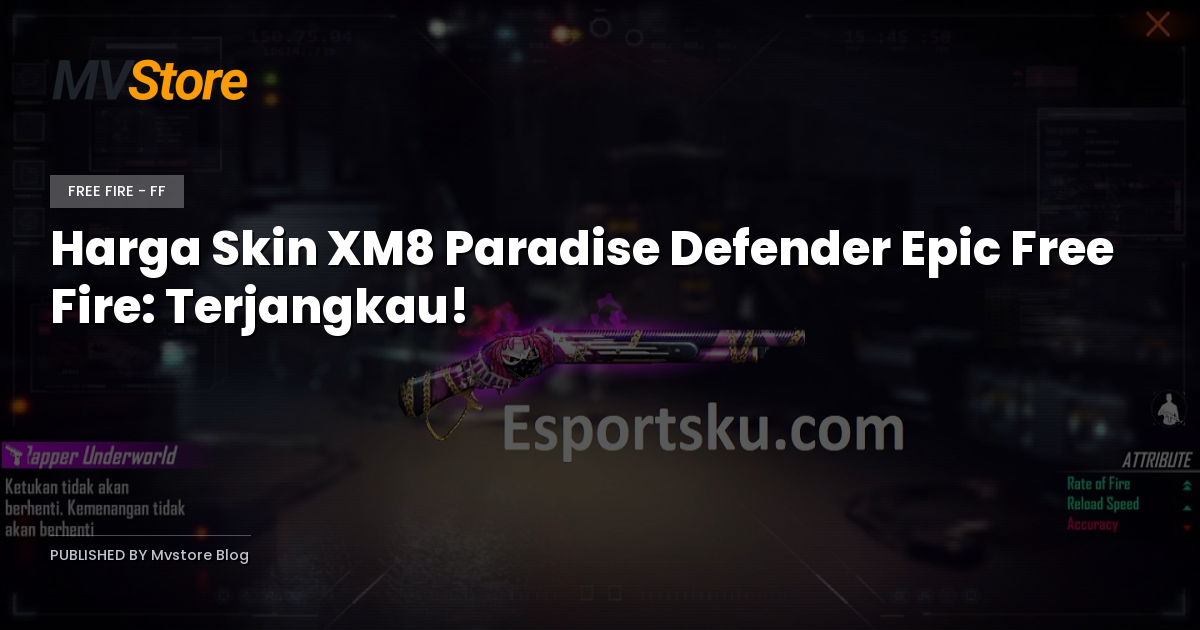 Harga Skin XM8 Paradise Defender Epic Free Fire: Terjangkau!
