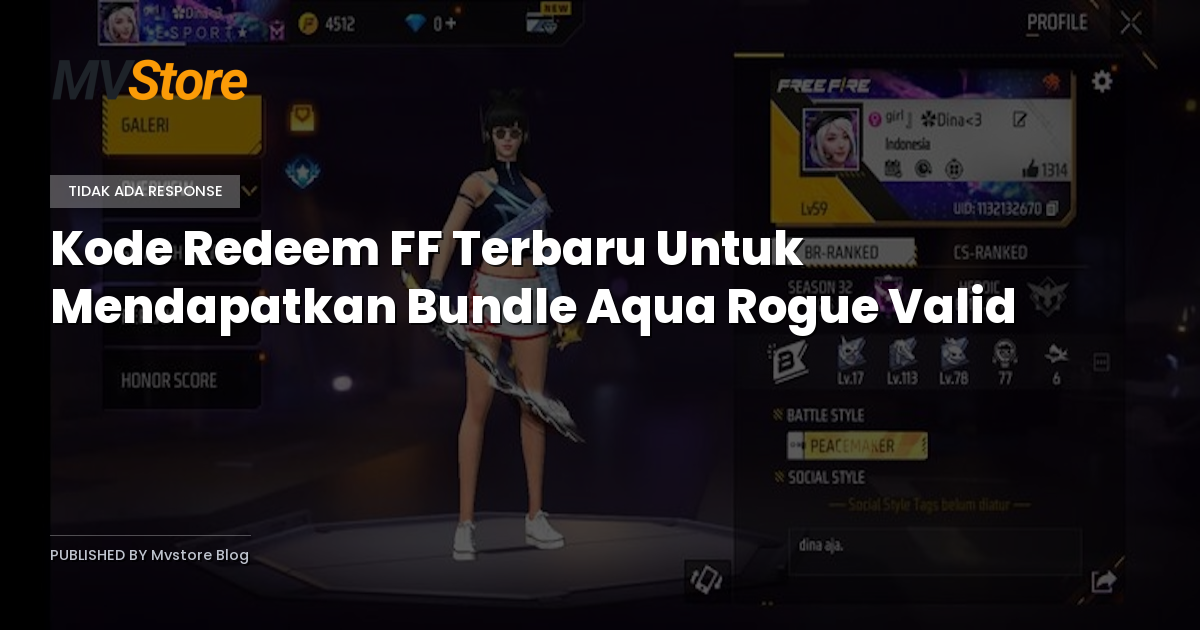 Kode Redeem FF Terbaru Untuk Mendapatkan Bundle Aqua Rogue Valid