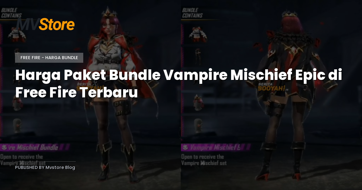 Harga Paket Bundle Vampire Mischief Epic di Free Fire Terbaru