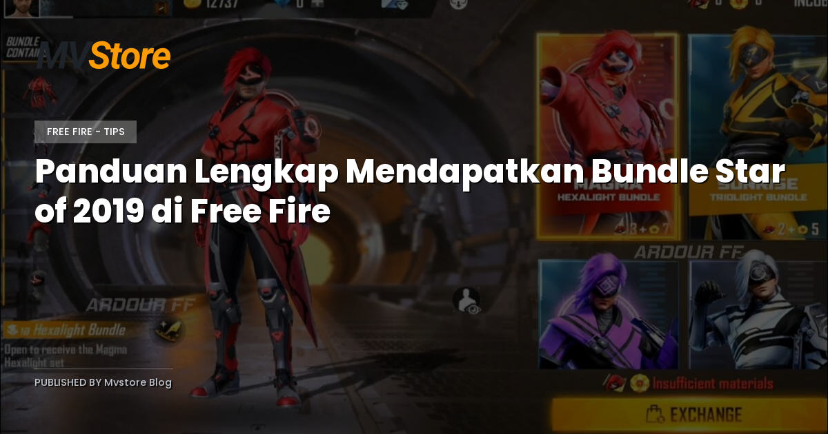 Panduan Lengkap Mendapatkan Bundle Star of 2019 di Free Fire