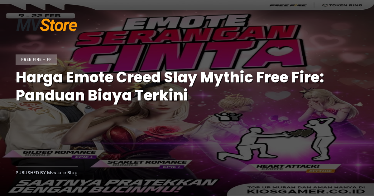 Harga Emote Creed Slay Mythic Free Fire: Panduan Biaya Terkini