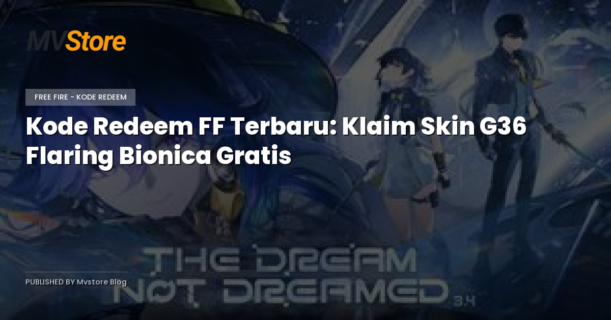 Kode Redeem FF Terbaru: Klaim Skin G36 Flaring Bionica Gratis