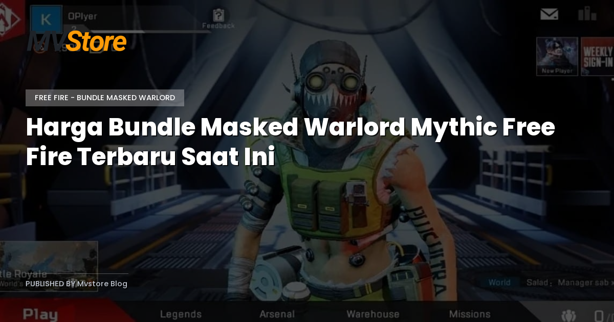 Harga Bundle Masked Warlord Mythic Free Fire Terbaru Saat Ini