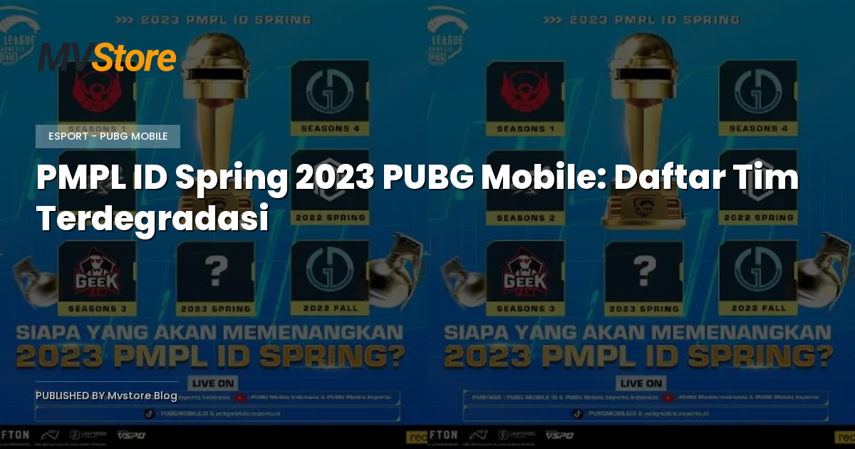 PMPL ID Spring 2023 PUBG Mobile: Daftar Tim Terdegradasi