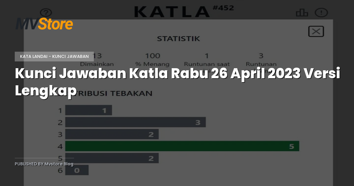 Kunci Jawaban Katla Rabu 26 April 2023 Versi Lengkap