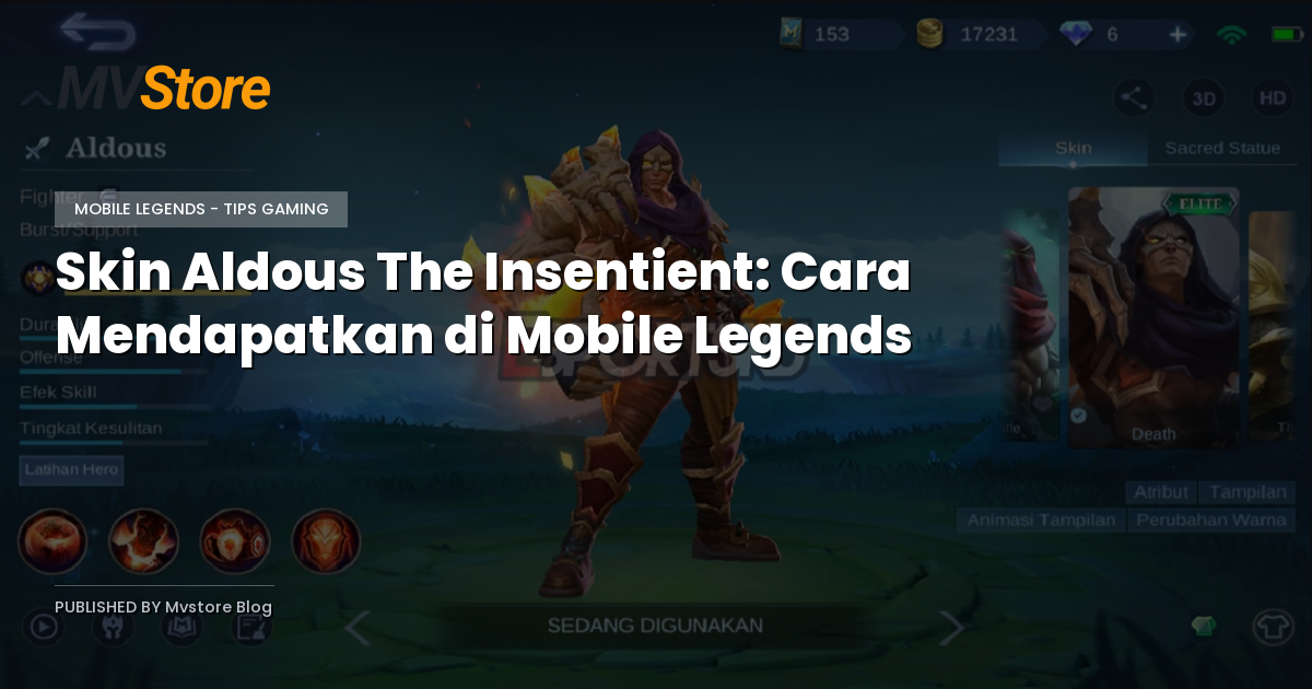 Skin Aldous The Insentient: Cara Mendapatkan di Mobile Legends