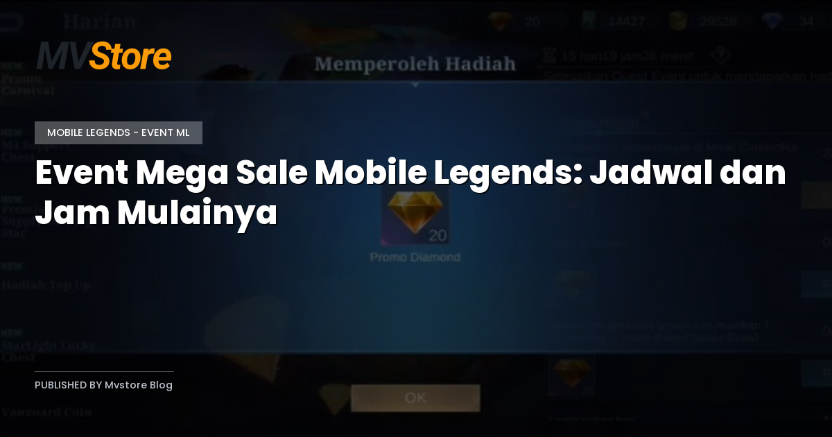 Event Mega Sale Mobile Legends: Jadwal dan Jam Mulainya