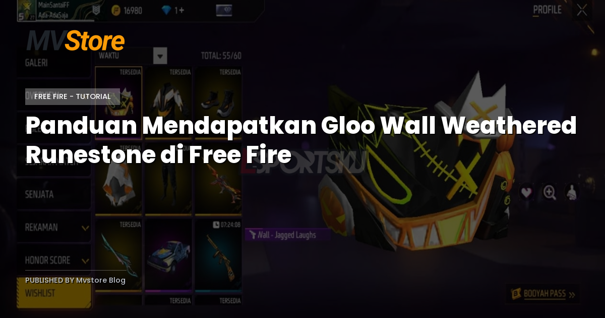 Panduan Mendapatkan Gloo Wall Weathered Runestone di Free Fire