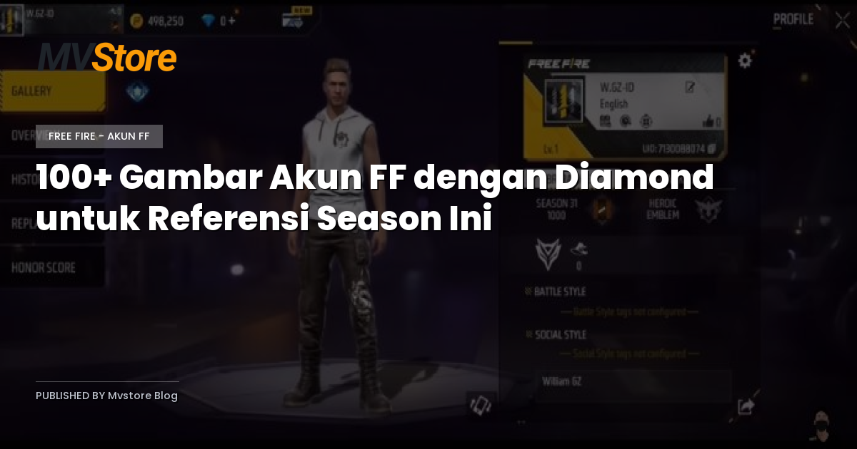 100+ Gambar Akun FF dengan Diamond untuk Referensi Season Ini