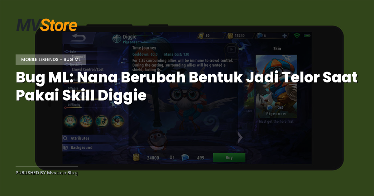 Bug ML: Nana Berubah Bentuk Jadi Telor Saat Pakai Skill Diggie