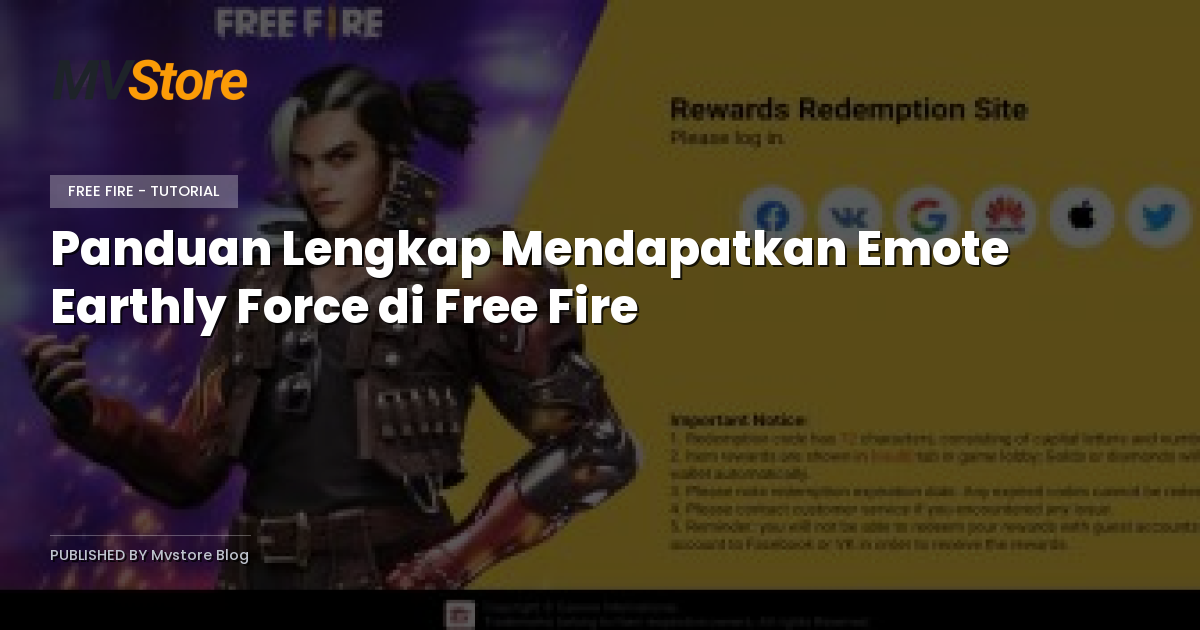Panduan Lengkap Mendapatkan Emote Earthly Force di Free Fire