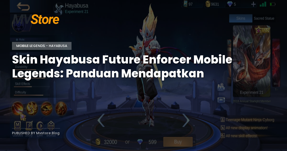 Skin Hayabusa Future Enforcer Mobile Legends: Panduan Mendapatkan