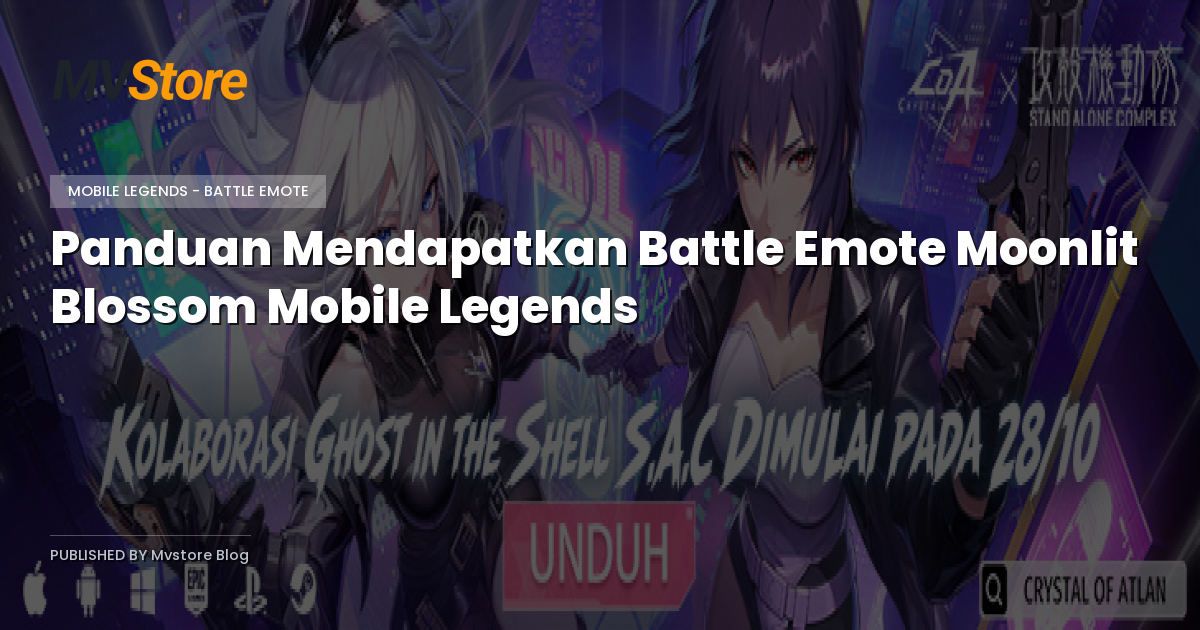 Panduan Mendapatkan Battle Emote Moonlit Blossom Mobile Legends