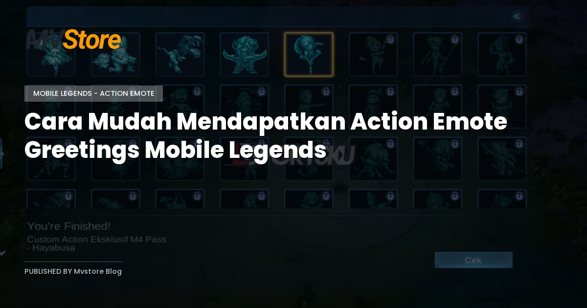 Cara Mudah Mendapatkan Action Emote Greetings Mobile Legends