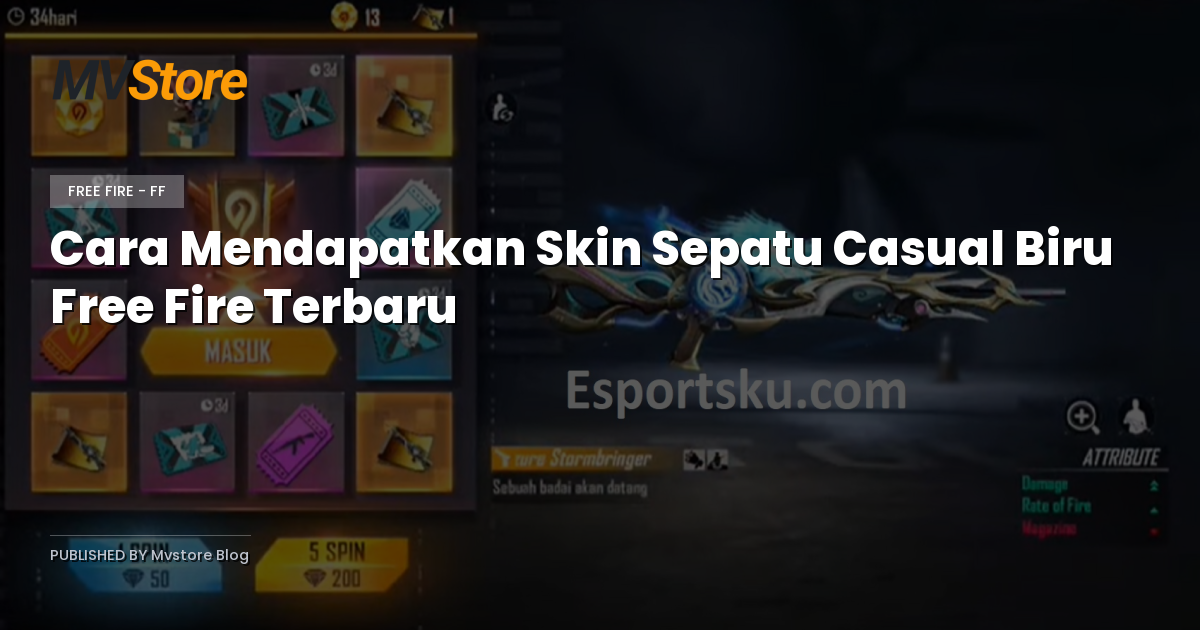 Cara Mendapatkan Skin Sepatu Casual Biru Free Fire Terbaru