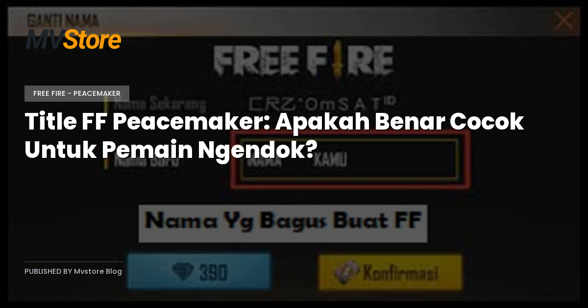 Title FF Peacemaker: Apakah Benar Cocok Untuk Pemain Ngendok?