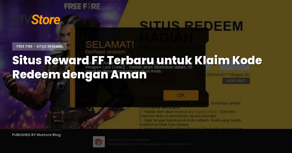 Situs Reward FF Terbaru untuk Klaim Kode Redeem dengan Aman