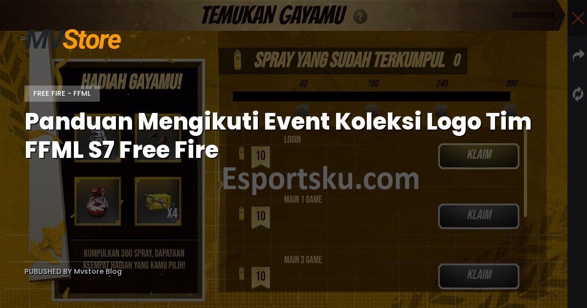 Panduan Mengikuti Event Koleksi Logo Tim FFML S7 Free Fire