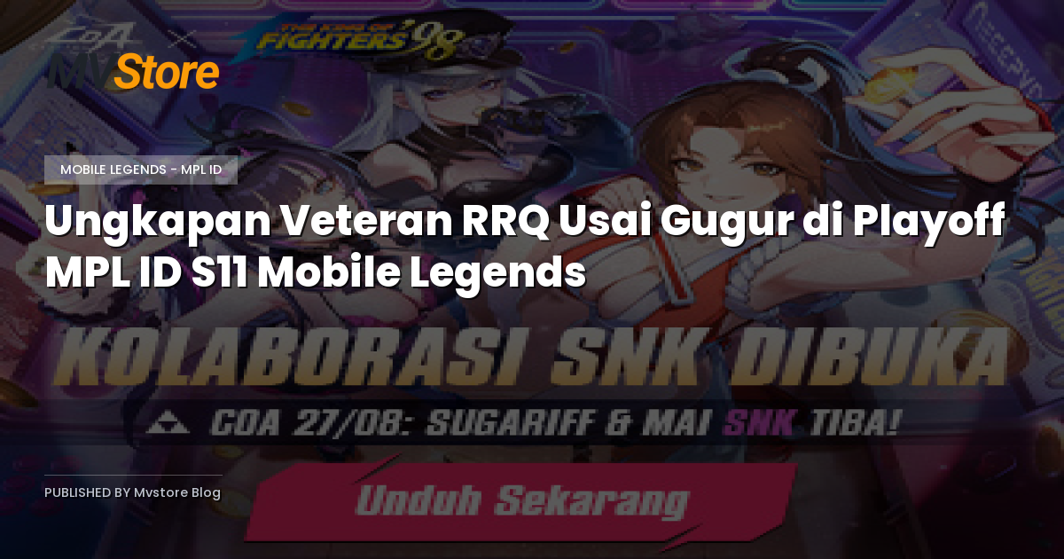 Ungkapan Veteran RRQ Usai Gugur di Playoff MPL ID S11 Mobile Legends