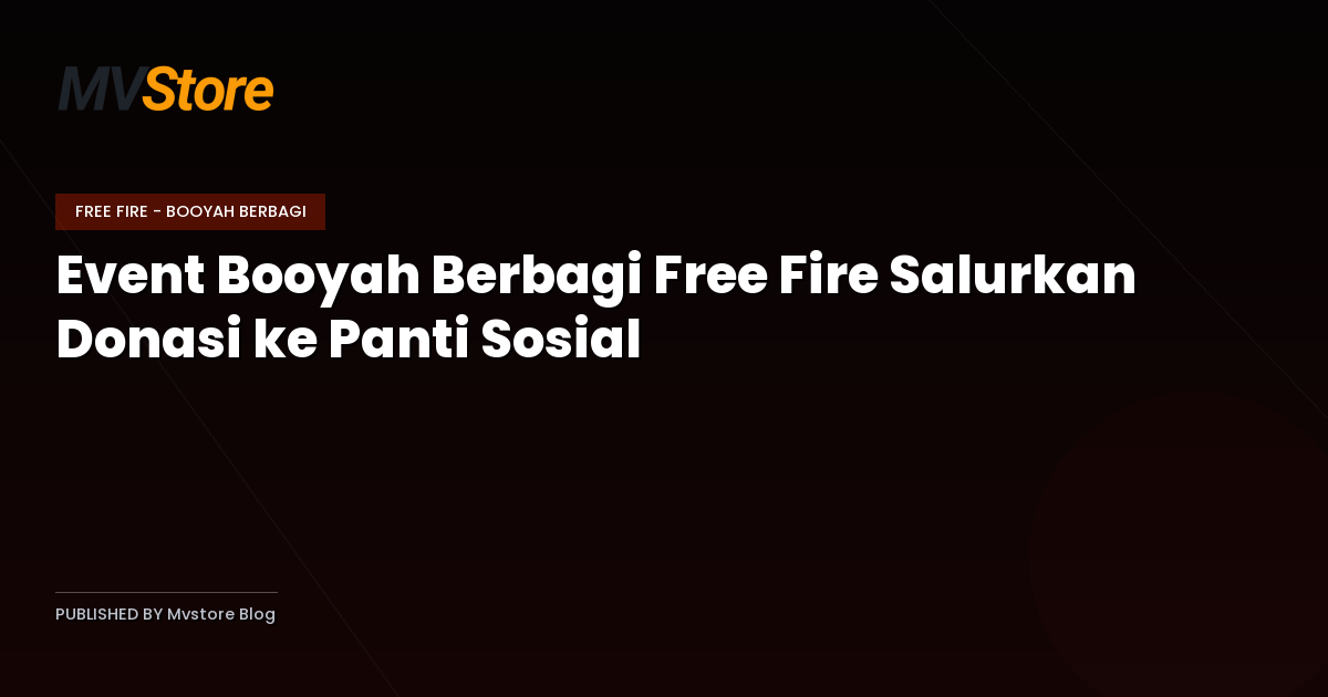 Event Booyah Berbagi Free Fire Salurkan Donasi ke Panti Sosial