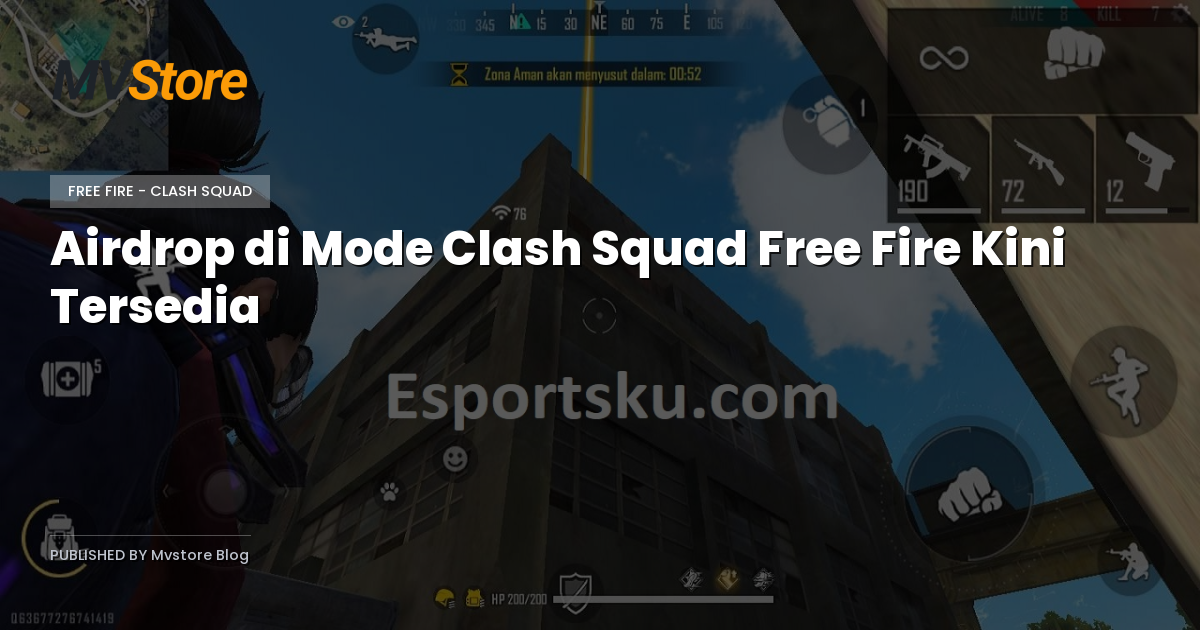 Airdrop di Mode Clash Squad Free Fire Kini Tersedia