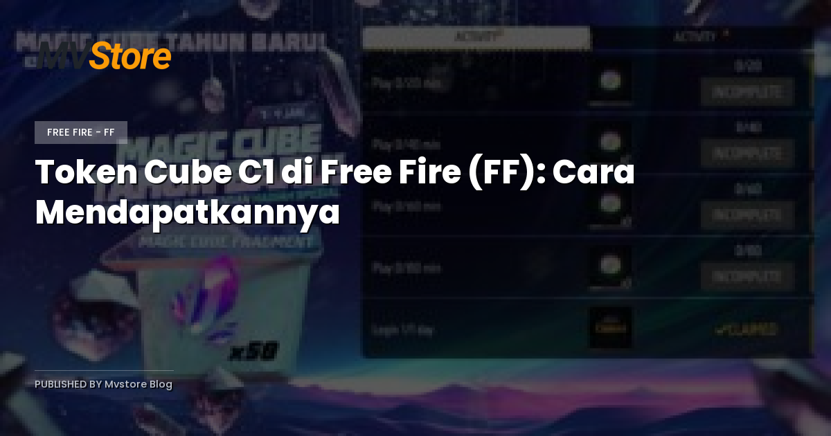Token Cube C1 di Free Fire (FF): Cara Mendapatkannya