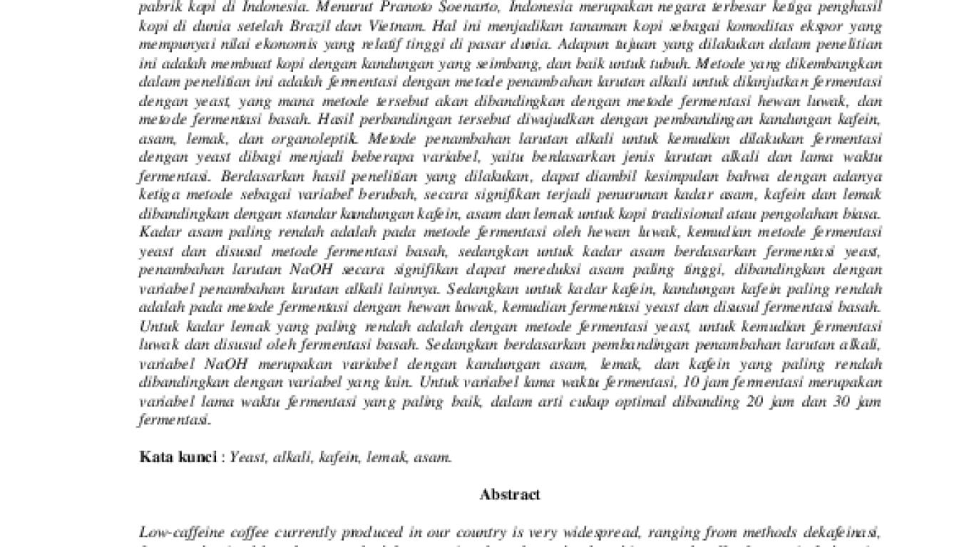 Pengaruh Iklim pada Kopi terhadap Kandungan Kafein dan Cita Rasa