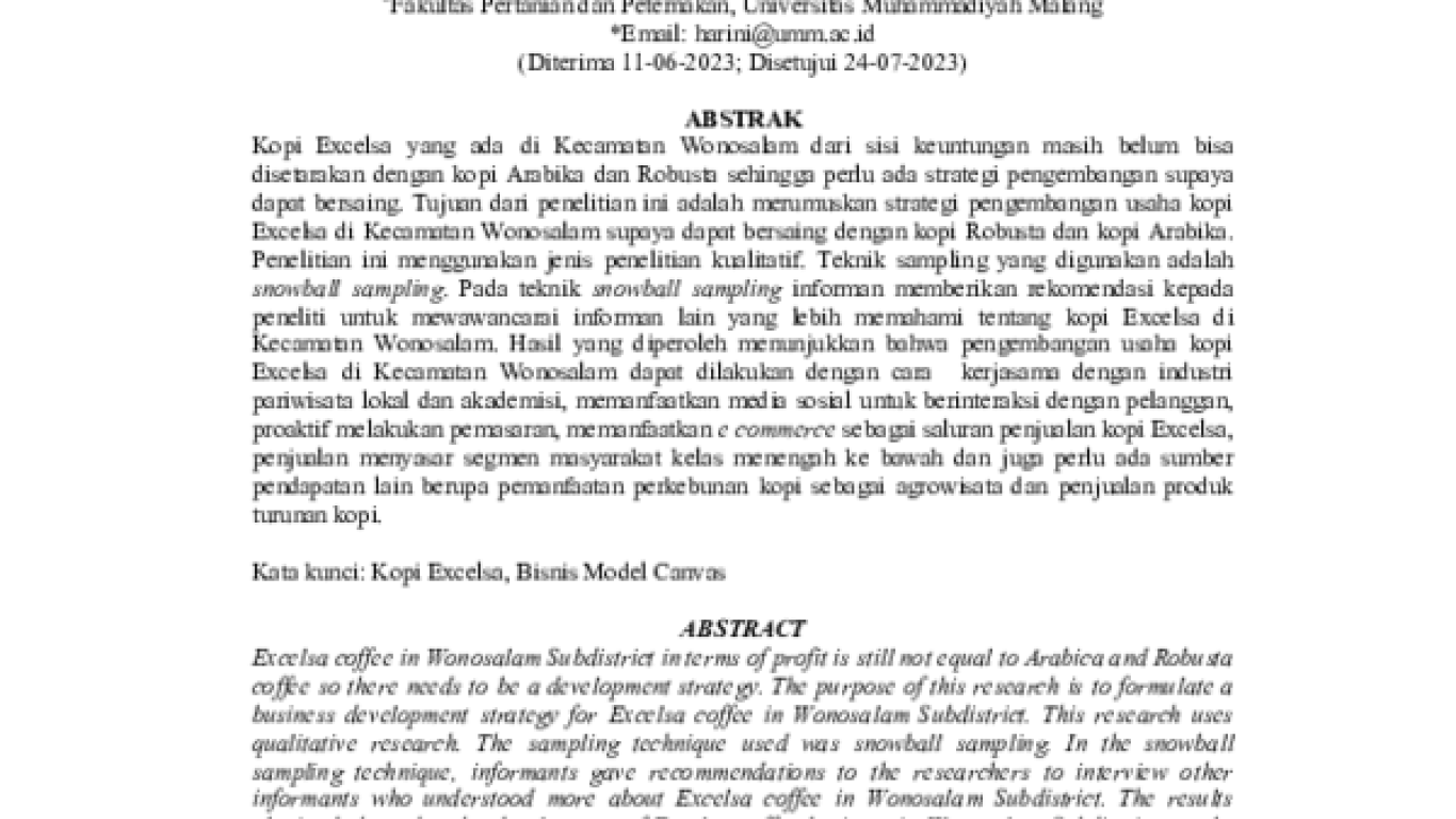 Kondisi kopi arabika Wonosalam di akhir tahun 2025 dalam upaya menjaga kualitas premium